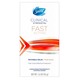 Secret Clinical Strength Fast Acting Invisible Solid (Pack of 2)