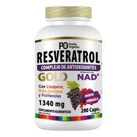 Resveratrol con NAD  Antioxidante  Frmula mejorada con Vitamina C, Polifenoles, Licopeno y Beta-caroteno  Precursor de NAD para bienestar celular...  