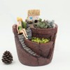 Plants Potted Resin Flower Pots Sweet House Fairy Garden Planter