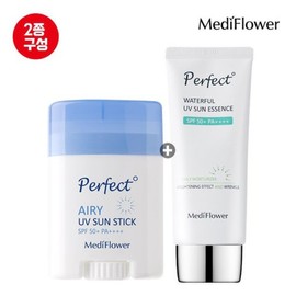 Mediflower 퍼펙트 에어리 유브이 선스틱+워터풀 선에센스 / 수분 선크림 Perfect Airy UV Sun Stick + Waterful Sun Essence / Moisture Sunscreen