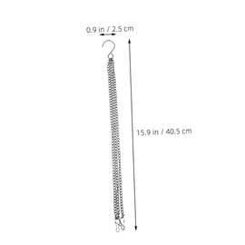 BESPORTBLE 3Pcs Hanging Chains for Flowerpots Bird Feeders Durable Metal Replacement Chains for Baskets Lanterns Sturdy Iron Hangers for Garden Decor