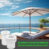 BOXOB Umbrella Pole Stabilizer Sleeve Adapter, Plastic Baja Deck Pool