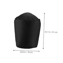 Mipcase Practical BBQ Oven Cover Ultraviolet Outdoor Furniture Protector Heavy Duty Easy Cleaning Barbecue Shield for Home Use