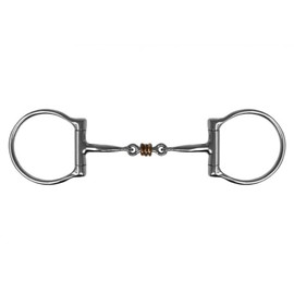 Showman Western D-Ring Bit w/Dogbone Mouth & Copper Rings