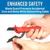 Jonard Tools KN-300INS Insulated Cable Dismantling Knife with Blade Guard,