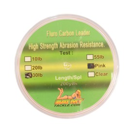 EatMyTackle Fluorocarbon Fishing Leader - 200 Yards (30 lb., Pink) (.1/Foot)