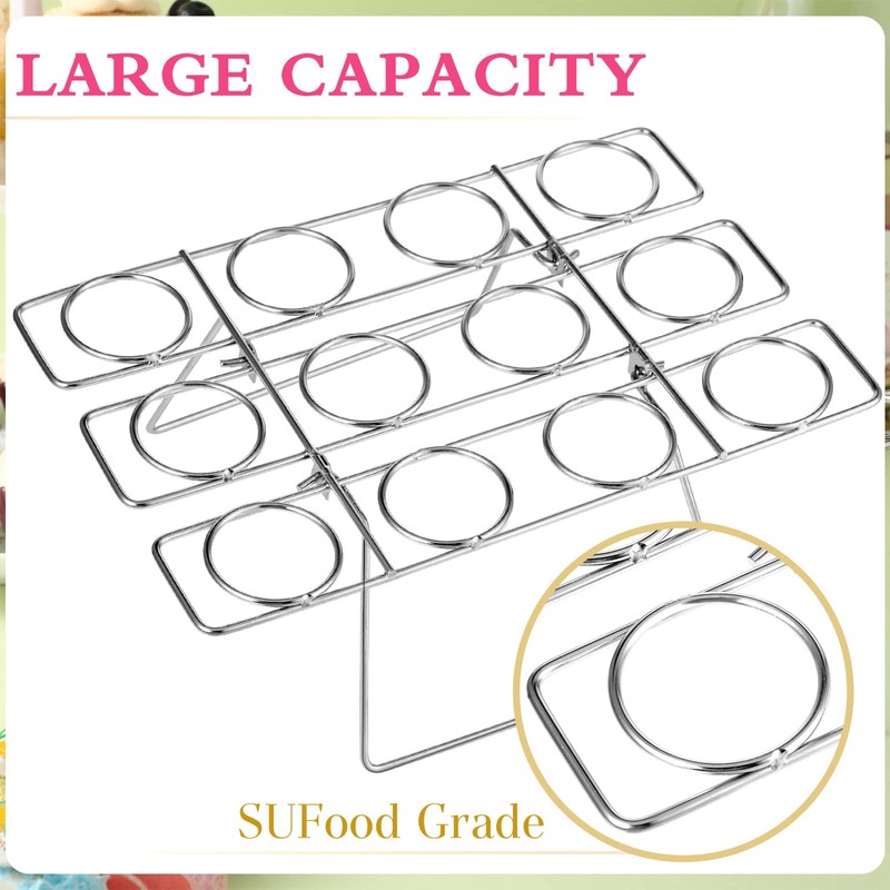 Cupcake Cones Baking Rack Stainless Steel Ice Cream Cone Cupcakes