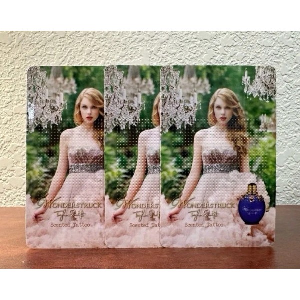 Taylor Swift 3 Taylor Swift Wonderstruck Scented Fragrance Tattoo Sample