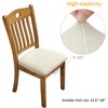 Fuloon Stretch Jacquard Chair Seat Covers Set of 4, Removable