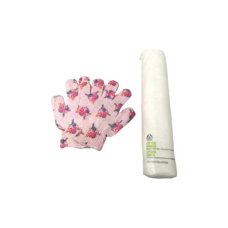 20 Par Guantes De Baño Exfoliantes Avon Flores