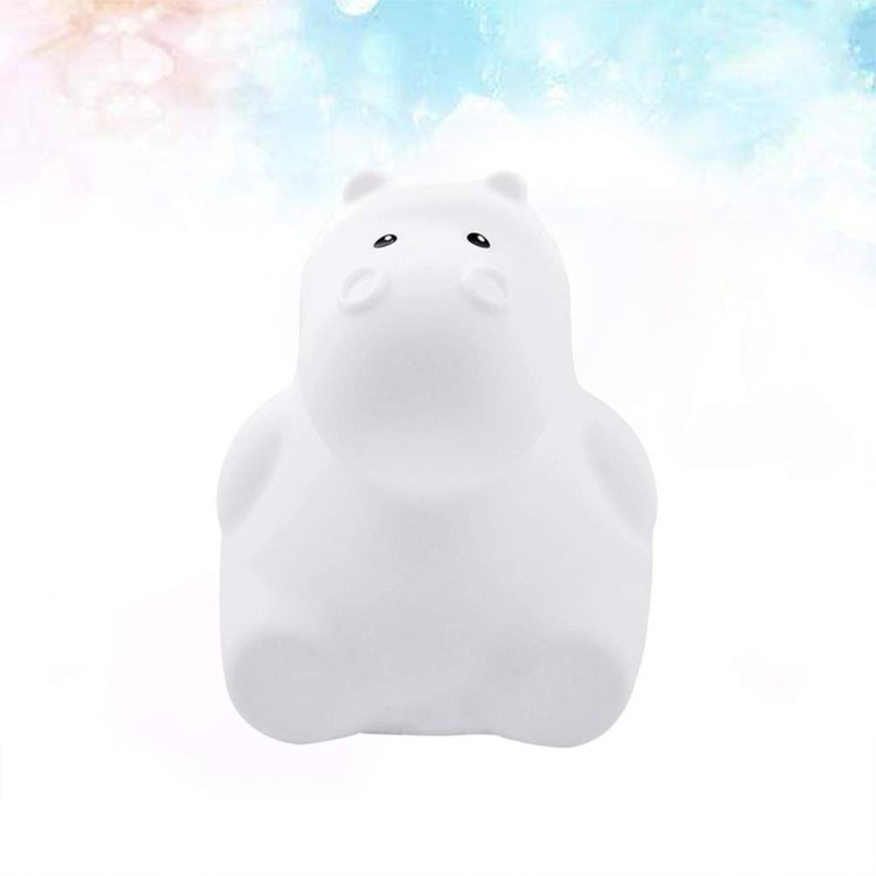 Night Light Creative Hippo Color Changing Night Light Hippo Silicone