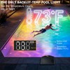 Pool Lights Solar Powered with Temperature Display, Adjustable Length, IP68