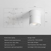 Aisilan LED Indoor White Ceiling Spot Light 9W Surface Mounted