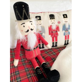 MON AMI Red Nutcracker Shelf Sitter Plush Doll, Soft & Cuddly Plush Christmas Doll, Well Built Stuffed Doll for Child or Toddler |Use as Toy or Room Decor, Great Gift for Kids or Collectors, Red, 19”