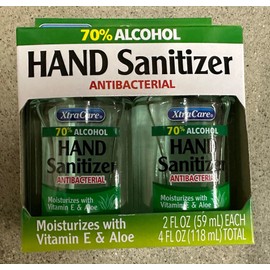 Xtracare Antibacterial Hand Sanitizer Vitamin E & Aloe Scented, 2-ct. Pack