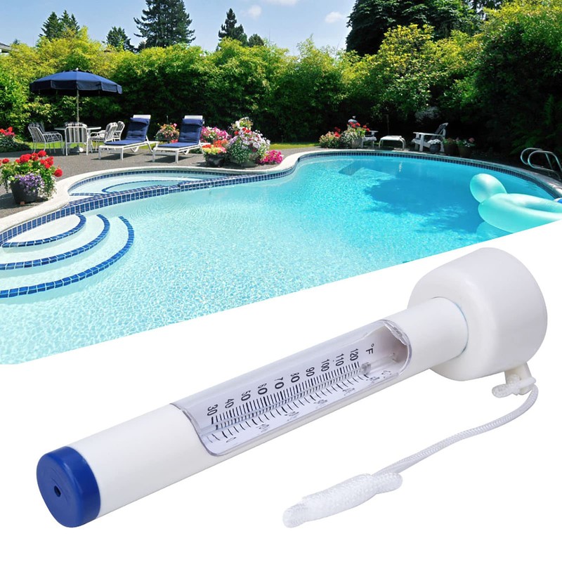Floating Thermometer for Pool Water Thermometer with Rope for Indoor