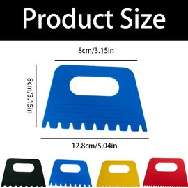 12 Pack Plastic Paint Scraper Texture Art Tools for Texture Art on Canvas Graffiti Oil Painting