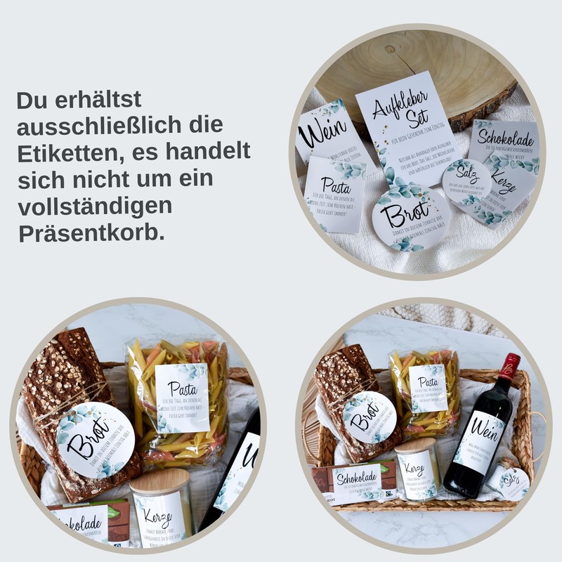 Housewarming Gift Bread Salt Labels | 6 Tags - Stickers