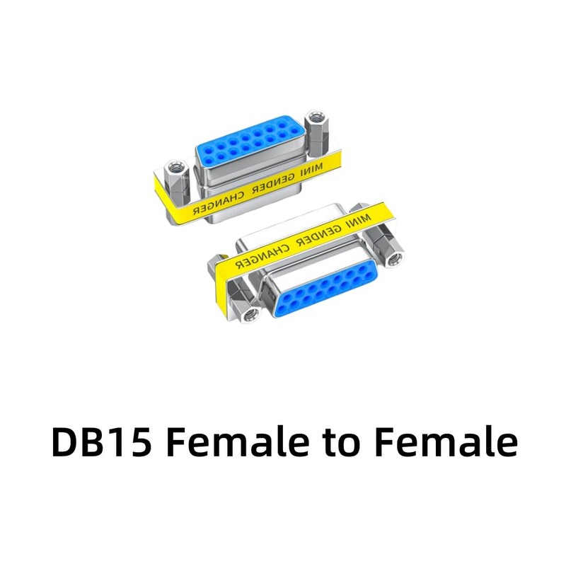 LuoQiuFa 2 Pack Rs232 Serial Cable 15 Pin DB15 Female