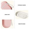3-Piece Soap Dish With Hand Carry, Travel Soap Dish, Portable