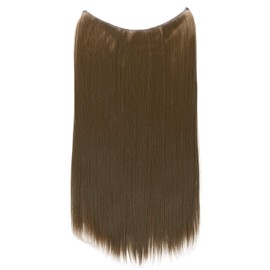 CAISHA 20" 1 Weft Extension With Elastic Band Hair Extensions Hairpiece Straight Light Brown E104