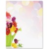 PaperDirect Spring Fresh Border Paper, Light Bubbles Background with Watering