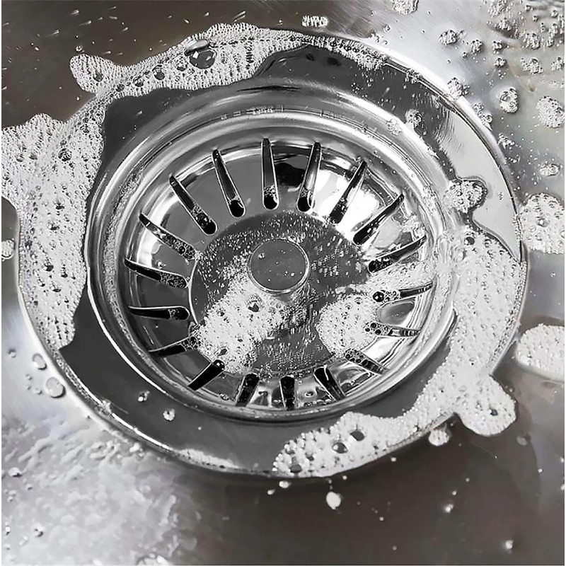 AONAT 2PCS Sink Strainer Plug,Kitchen Sink Stainless Steel Thicken Strainer