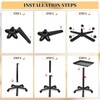 Salon Tray on Wheels, Black Salon Tray Cart with Adjustable