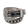 CTM Girl's Studded Star Western Style Belt, Small, Black