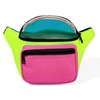 MIAIULIA 80s Neon Waist Fanny Pack for 80s Costumes,Festival Travel