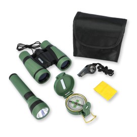 Carson Kit di Sopravvivenza per Bambini AdventurePak Kit da Campeggio, con Binoculari, Bussola per Bambini e Torce Elettriche , Design Compatto e Sicuro (HU-401)