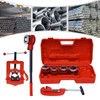 Ratchet Pipe Threader Kit, Ratcheting Pipe Threading Tool Set, Manual