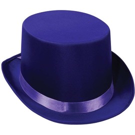 Satin Sleek Top Hat (purple) Party Accessory  (1 count)