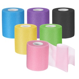 6 Roll 65.6yd Pre-Wrap Athletic Tape, Soccer Pre Wrap Foam Ankle Sports Tape Athletic Prewrap Wrist Tape for Soccer Equipment, Foam Underwrap Sports Athletic Wrap for Ankles Wrists Knees Elbows