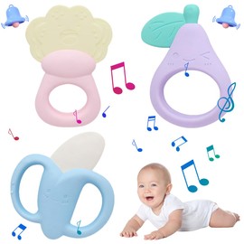 Pack of 3 Baby Rattle 0-6 Months, Baby Toy 0-6 Months, Grasping Toy for Rattling, Rattle Baby Development Toy for 0-12 Months
