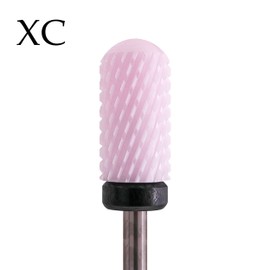 MIRACLE 3/32" Ceramic Nail Drill Bits Smooth Round Top Large Barrel Head for Electric Drill Machines l (Extra Coarse)