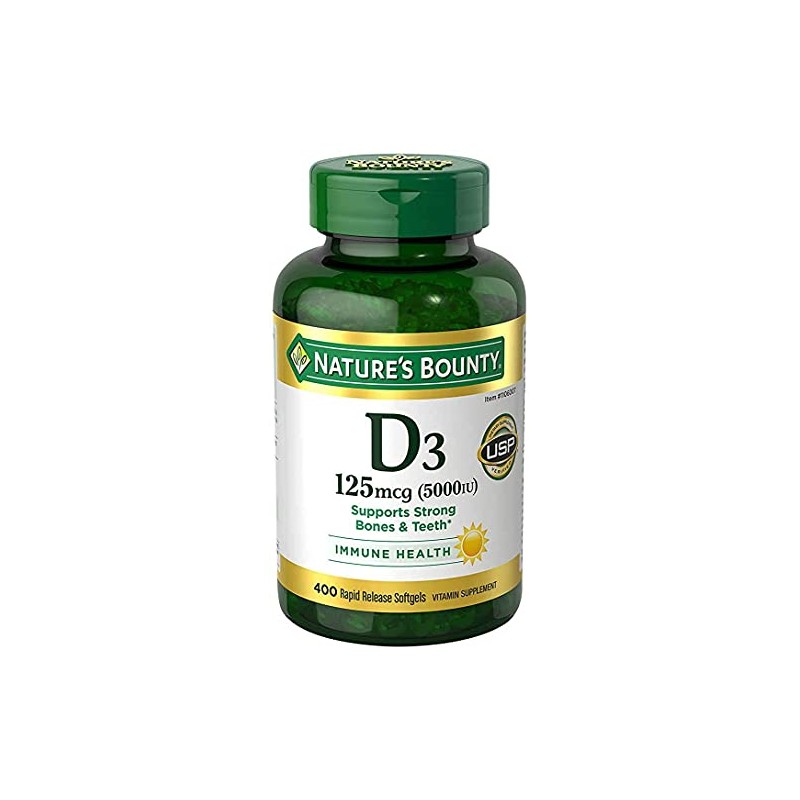 Nature's Bounty Immune Health Vitamin D3 5000 iu, Rapid Release