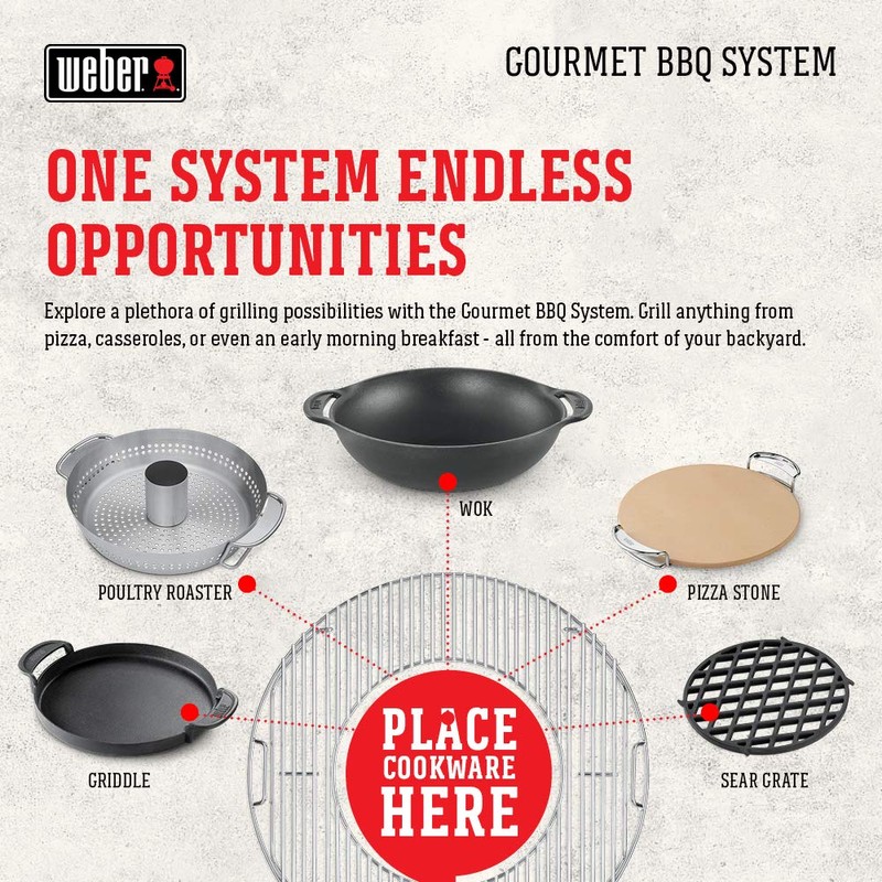 Weber Gourmet BBQ System Hinged Cooking Grate