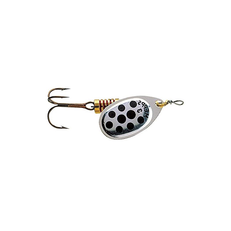 Mepps Aglia Spinner-Silver / Black-Size 2-4.5 g by Cormoran