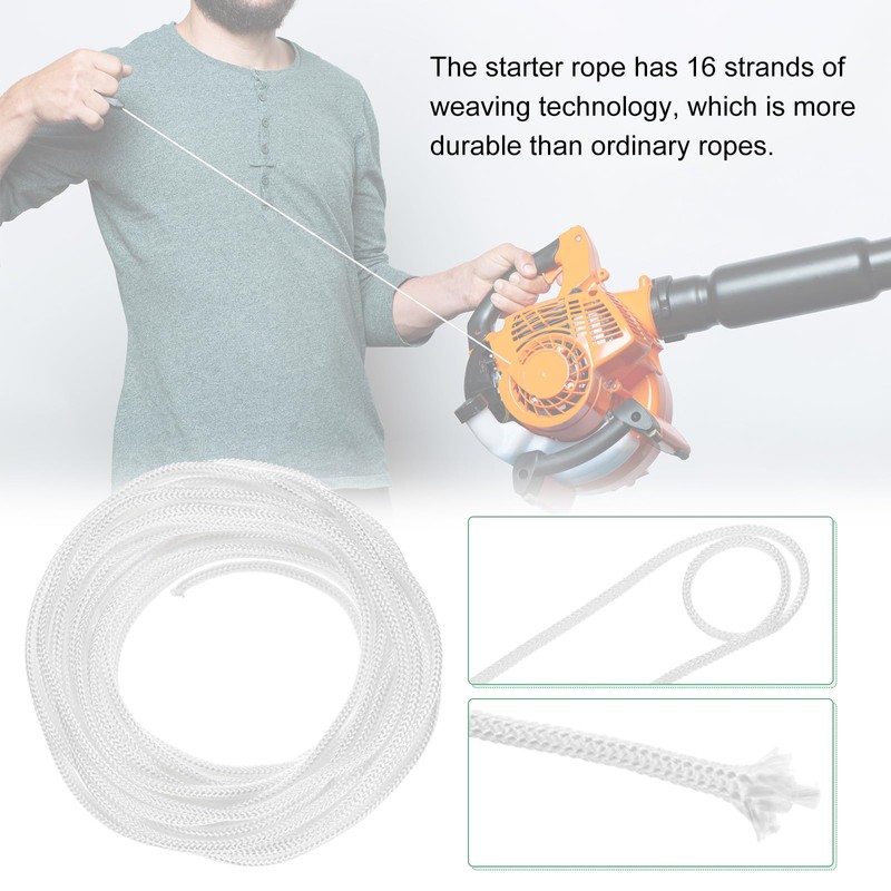 M METERXITY Recoil Starter Rope Pull Cord 4mm 10m Pull