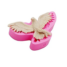 Bald Flying Eagle Ornaments Silicone Mold for DIY Decoration Crafting Luggage Craft Trinket Polymer Mold Epoxy Candy Desserts Bag Tag Pendant Crystal Wax Plaster Resin