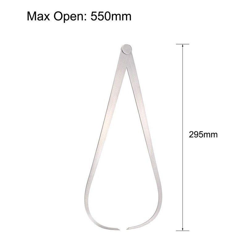sourcing map Outside Caliper 300mm 12 Inch Firm Joint Stainless