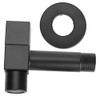 G1/2 Thread Black Copper Faucet Wall Mounted Single Cold Water