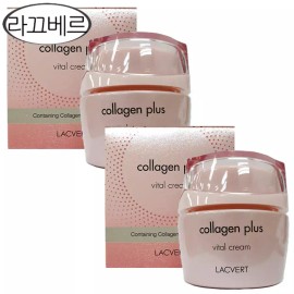 Lacvert 라끄베르 콜라겐 플러스 바이탈 크림 60mlx2개/수분+탄력+영양 dj Lacvert Collagen Plus Vital Cream 60mlx2 / Moisturizing + Elasticity + Nutrition