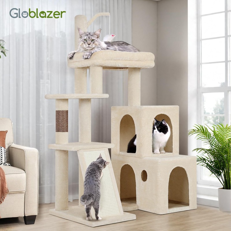 Globlazer F50 Cat Tower for Adult Indoor Cats, 50-inch Heavy