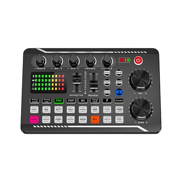 Live Sound Card, Mini Sound Mixer Board with 16 Effects