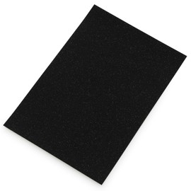 Approx. A4 Size (Approx. 7.9 x 11.8 inches (20 x 30 cm)-1 Individual Matt, Matte Non-Gloss, Glitter Matte Black (Black), Indoor Glitter Sheet, Glitter Sheet, Sticker Sheet, Cutting Sheet, Cutting