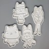 Gabbies Dollhouse Cat Cookie Cutter & Stamp