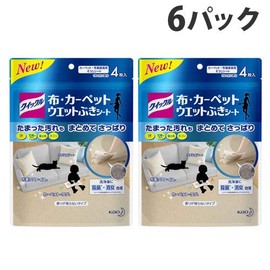 Quickle Cloth and Carpet Wet Sheets, 4 Sheets x 6 Bags