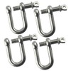 8mm Galvanised Dee Shackle Pack of 4 Chandlery DK02